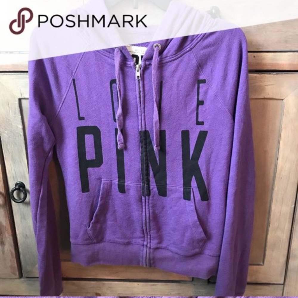 VS PINK ZIP UP HOODIE